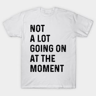 NOT A LOT GOING ON AT THE MOMENT T-Shirt